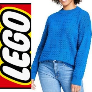 Target x LEGO women’s blue sweater Large NWT